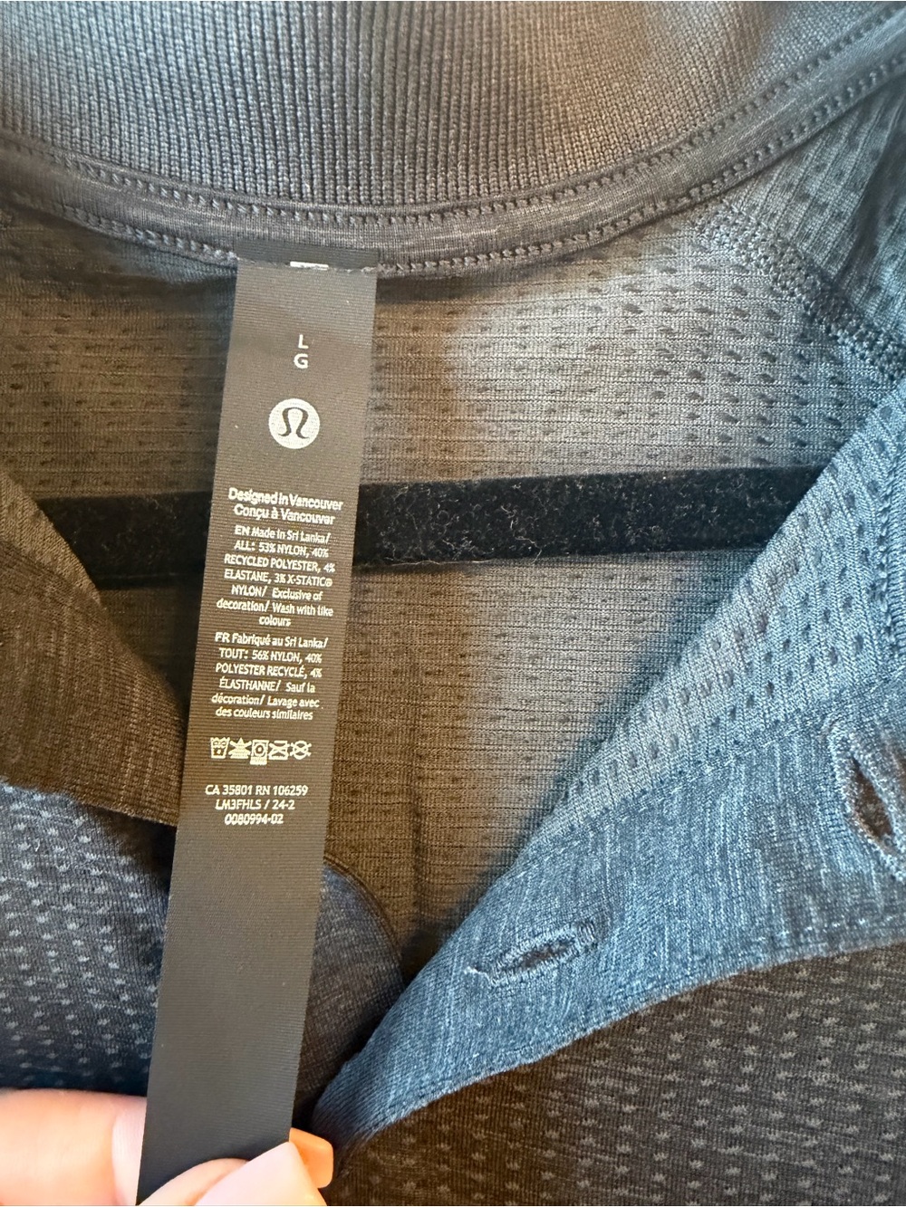 NWT - Lululemon Men's Gray Metal Vent Tech Polo - Picture 3 of 7